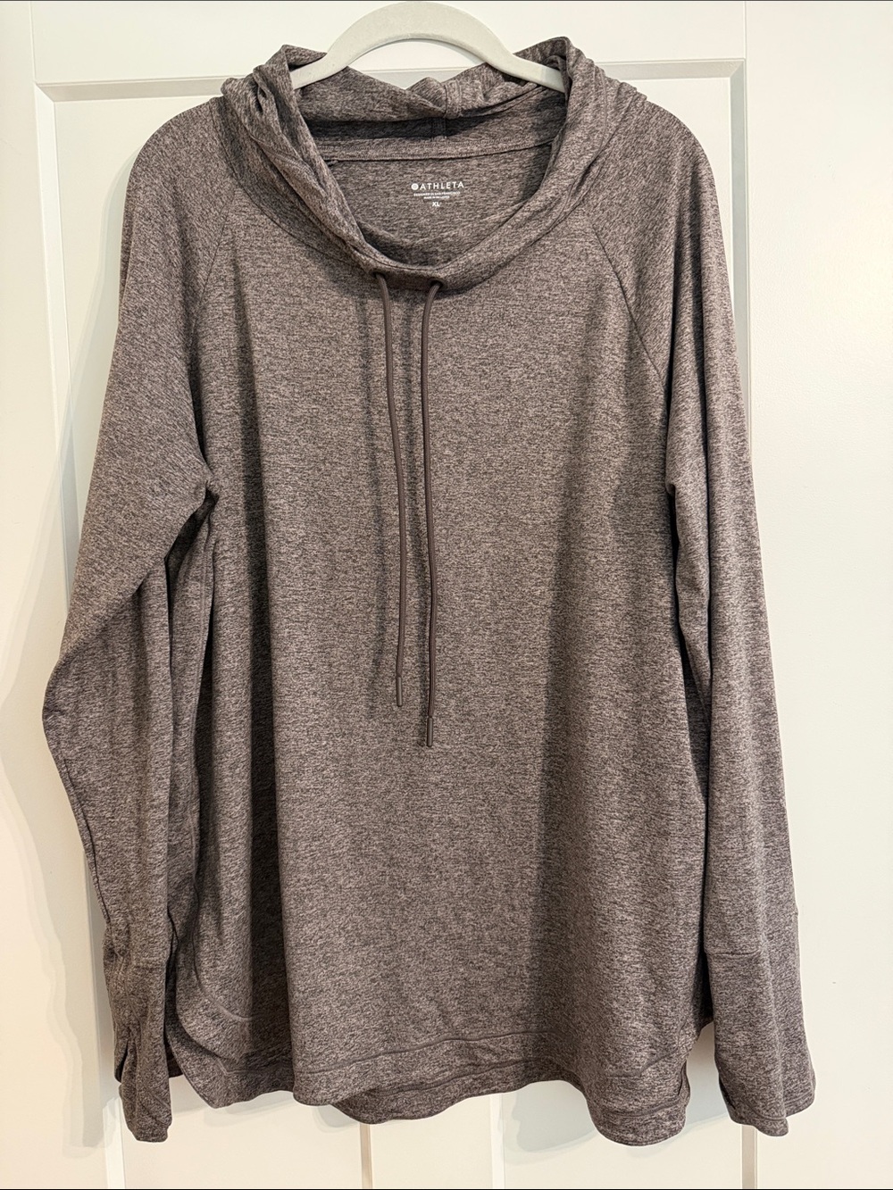 Athleta Heathered Charcoal Hoodie